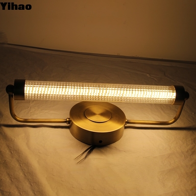 खरीदें Modern Brass LED Wall Lamp with Crystal Shade for Living Room ऑनलाइन निर्माण