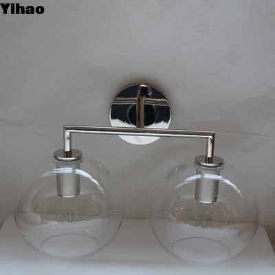खरीदें Modern Brass LED Wall Lamp with Glass Shade Warm White ऑनलाइन निर्माण