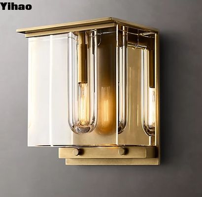 25W रेत कास्ट पीतल आधुनिक इनडोर दीवार Sconces लिविंग रूम के लिए