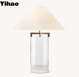 खोखला बेलनाकार आधार न्यूनतम आधुनिक अध्ययन टेबल लैंप 110V-120V