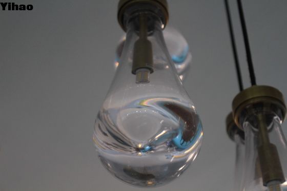 रेन गोल तांबा क्रिस्टल झूमर दीपक समायोज्य प्रभु आयाम D 120cm के साथ