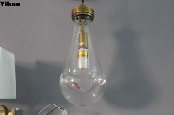 रेन राउंड ब्रास क्रिस्टल वॉल लैंप समायोज्य लॉर्ड आयाम के साथ W12.5cm x D14.5cm x H27cm