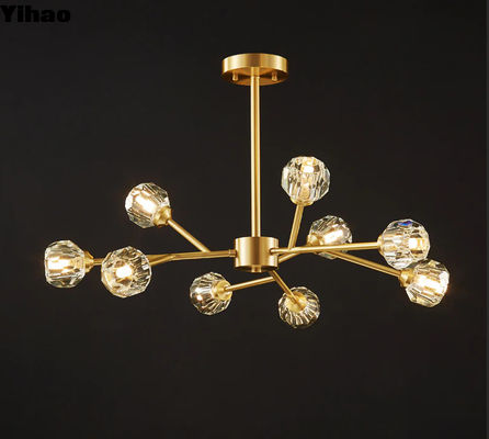 अनुकूलन योग्य आकार क्रिस्टल झूमर शानदार Yihaowo YH-1014-11 लक्जरी स्थानों के लिए
