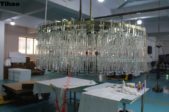 अनुकूलित मैरिग्नन गोल झूमर 152 सेमी गोल सजावटी क्रिस्टल झूमर