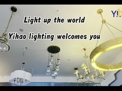 72' विंटेज फार्महाउस झूमर के साथ G9 प्राचीन पीतल लालटेन लटकन प्रकाश