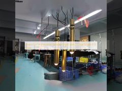 पीतल फ्रेम औद्योगिक लटकन प्रकाश क्रिस्टल शेड E12 बेस के साथ